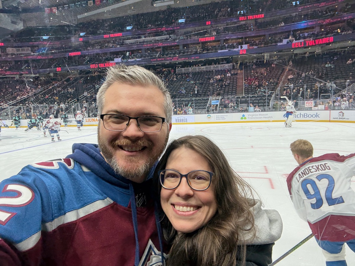 Alysha became a Colorado Avalanche fan